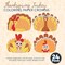 4E's Novelty Thanksgiving Paper Crowns, 24 Pcs Thanksgiving Hat Decorations, Color Your Own Turkey Hat Craft, Adjustable for Fall Crown Craft and Headband, School & Friends Giving Kids Activities